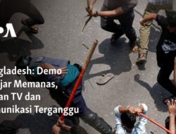 Demo Pelajar Memanas, Siaran TV dan Komunikasi Terganggu