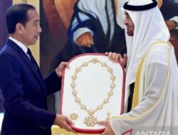 Jokowi terima penghargaan Order of Zayed dari Presiden MBZ